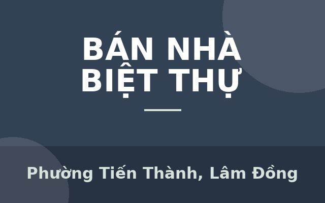 Biệt thự đơn lập- khu nghỉ dưỡng NOVA PHAN THIẾT, Phường Tiến Thành, Lâm Đồng
