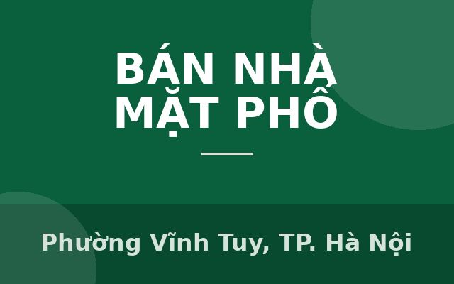 MẶT PHỐ TRUNG TÂM QUẬN HAI BÀ TRƯNG 60M2X4T- KINH DOANH, Phường Vĩnh Tuy, Thành phố Hà Nội