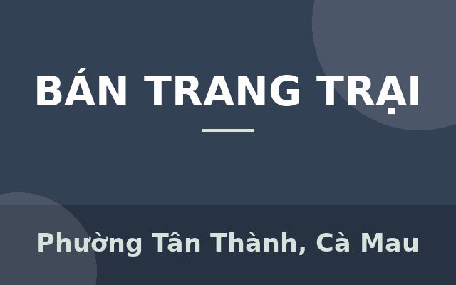Chính chủ cần chuyển nhượng khách sạn 2 sao và lô đất vị trí đẹp tại Cà Mau, Phường Tân Thành, Cà Mau