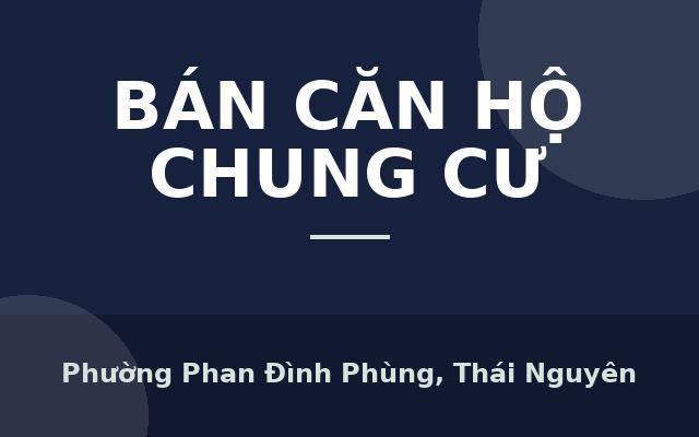 BÁN CĂN HỘ CỰC ĐẸP TẠI PRIME BUILDING TP THÁI NGUYÊN - Liên hệ chính chủ, Phường Phan Đình Phùng, Thái Nguyên
