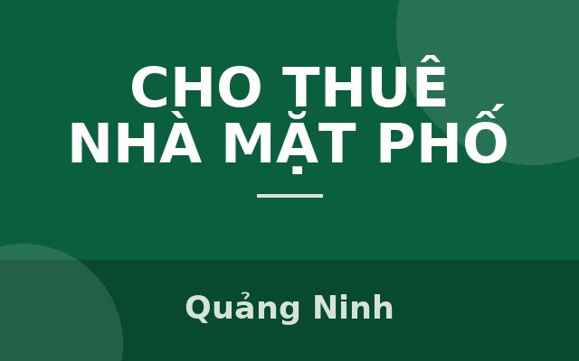 EM CHÍNH CHỦ CHO THUÊ NHÀ KINH DOANH 3 TẦNG GẦN CHỢ Ở CẨM THÀNH, CẨM PHẢ, QUẢNG NINH, Quảng Ninh