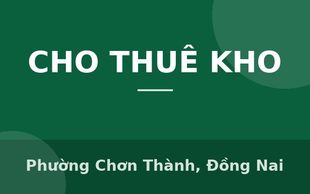 CHO THUÊ 55.000M NHÀ XƯỞNG SẢN XUẤT TẠI KCN BÌNH PHƯỚC, Phường Chơn Thành, Đồng Nai