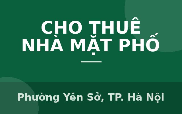 Cần cho thuê nhà tại 56A Hưng Phúc, Yên Sở, Hà Nội, 13tr/th; 0975652077, Phường Yên Sở, Thành phố Hà Nội