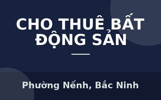 CHO THUÊ SHOPHOUSE TẠI VỊ TRÍ ĐẮC ĐỊA DỰ ÁN EVERGREEN - BẮC GIANG, Phường Nếnh, Bắc Ninh