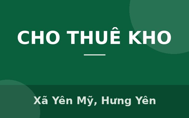 Cho thuê nhà xưởng tại KCN Yên Mỹ 2, Hưng Yên, Xã Yên Mỹ, Hưng Yên
