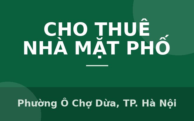 Cho thuê mặt bằng KD mỗi sàn 100m2, vị trí đẹp tại Xã Đàn, Hà Nội. 0974973197, Phường Ô Chợ Dừa, Thành phố Hà Nội