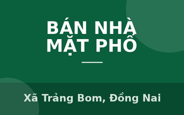 Bán Nhà Đất Khu Chợ Mới Trảng Bom, Chỉ 1ty5 Sổ Hồng Riêng, Xã Trảng Bom, Đồng Nai