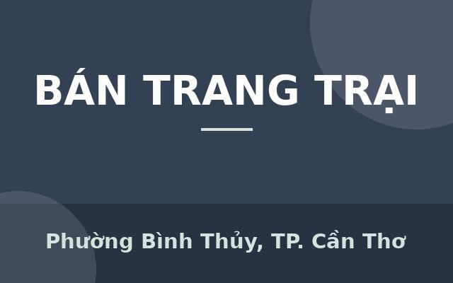 BÁN KHÁCH SẠN BÌNH THUỶ, CẦN THƠ – DT 200m2 – Kiến trúc hiện đại 18 phòng, Phường Bình Thủy, Thành phố Cần Thơ