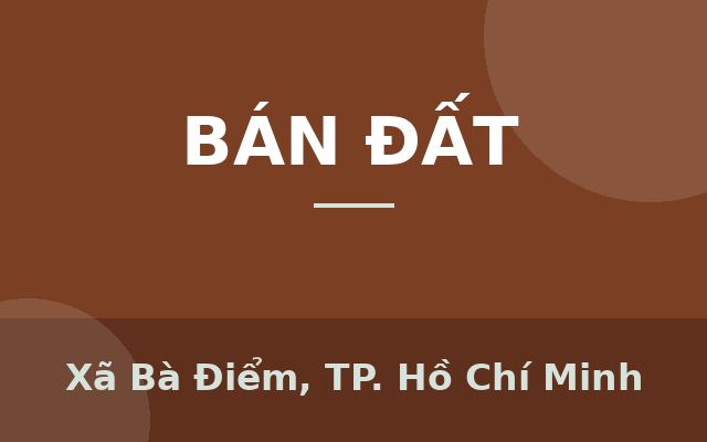 Bán Dãy Trọ Ngay Bến Xe An Sương - Hẻm 4m Đường Hậu Lân 4 - Bà Điểm - Hóc Môn, Xã Bà Điểm, Thành phố Hồ Chí Minh