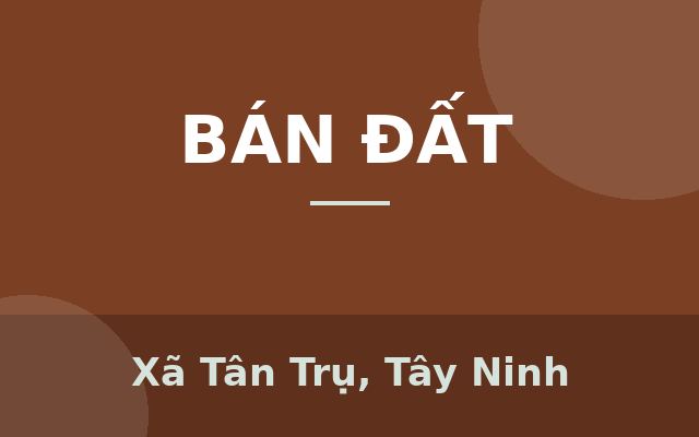 Bán đất lúa mặt tiền Nguyễn Hoàng Anh giá 5 tỷ, Xã Tân Trụ, Tây Ninh
