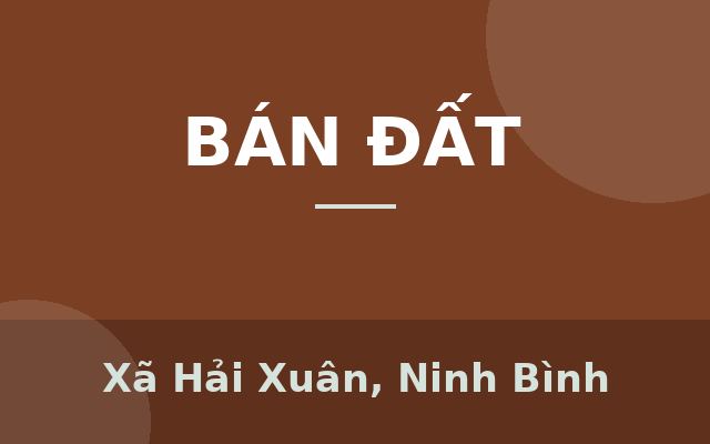 Hót Hót chỉ 1tỷ380 anh chị sở hữu được lô đất đấu giá ở Hải Xuân Nam Định., Xã Hải Xuân, Ninh Bình