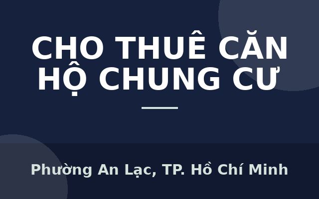 Cho thuê chung cư Ehome3 3 phòng ngủ 2 WC nhà đẹp giá tốt Quận Bình T6an, Phường An Lạc, Thành phố Hồ Chí Minh