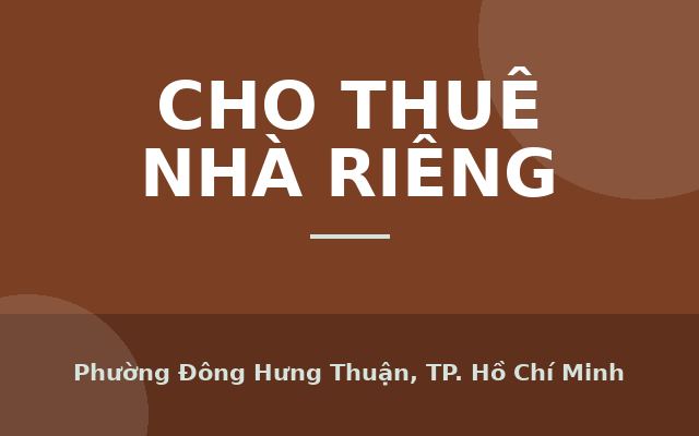 Nhà nguyên căn mặt tiền đường 30m Khu DC An Sương, 4.5 x 20m, 1 hầm, 4 tầng, Phường Đông Hưng Thuận, Thành phố Hồ Chí Minh