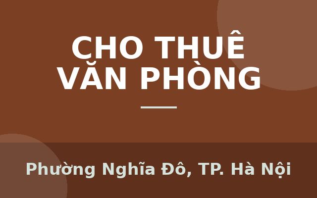 CHO THUÊ VĂN PHÒNG – TÒA 6TH ELEMENT, TÂY HỒ TÂY – CNTT, VP ĐẠI DIỆN, AGENCY, TMĐT, …, Phường Nghĩa Đô, Thành phố Hà Nội