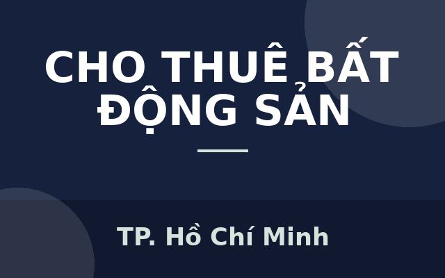 CHO THUÊ NHÀ 2 MẶT TIỀN – TRẦN TRỌNG CUNG, Q.7, Thành phố Hồ Chí Minh