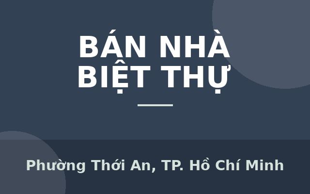 Biệt Thự 3 Tầng, Mặt Tiền Rộng 8m, Gara Ô Tô, Vị Trí Vàng Đường Lê Thị Riêng, Q.12 (Gần UBND & Nhà Máy Bia Tiger), Phường…