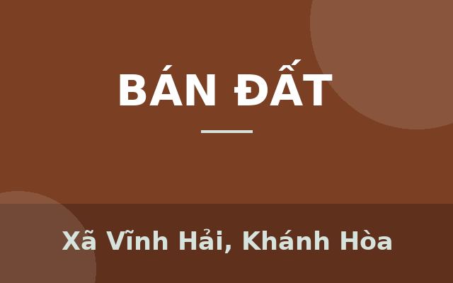 BÁN ĐẤT HẺM NGUYỄN KHUYẾN, SÁT CHỢ VĨNH HẢI, NHA TRANG, Xã Vĩnh Hải, Khánh Hòa