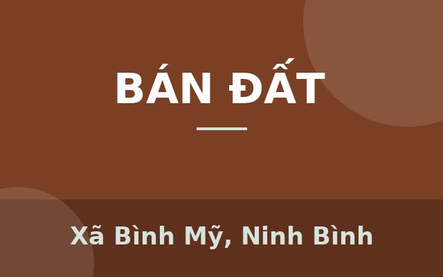 chính chủ trúng đấu giá - thị trán bình mỹ - bình lục - hà nam, Xã Bình Mỹ, Ninh Bình