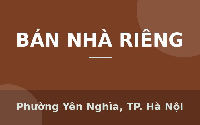 Cần bán nhanh 3 tầng - Lô góc siêu thoáng - Gần cầu Mai Lĩnh, Hà Đông 3,1tỷ, Phường Yên Nghĩa, Thành phố Hà Nội