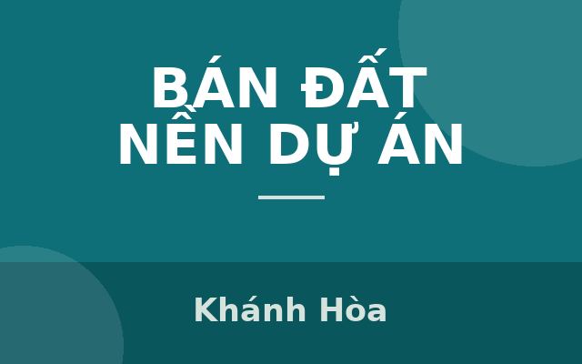 Bán đất nền khu đô thị mới Phủ Hà tỉnh Khánh Hoà, Khánh Hòa