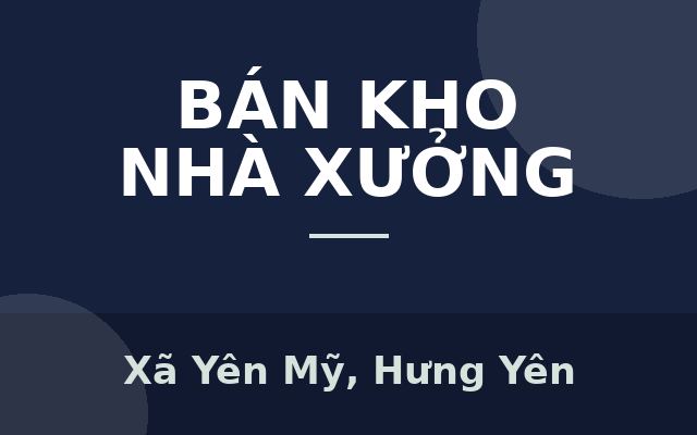 Bán 2ha đất công nghiệp mặt QL39A Yên Mỹ, Hưng Yên. Sẵn 9000m2 nhà xưởng, Xã Yên Mỹ, Hưng Yên