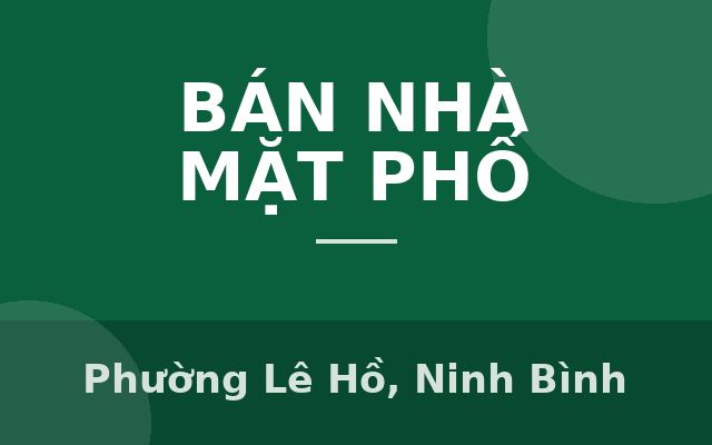 COLOR HOME LÊ HỒ - KIM BẢNG, Phường Lê Hồ, Ninh Bình