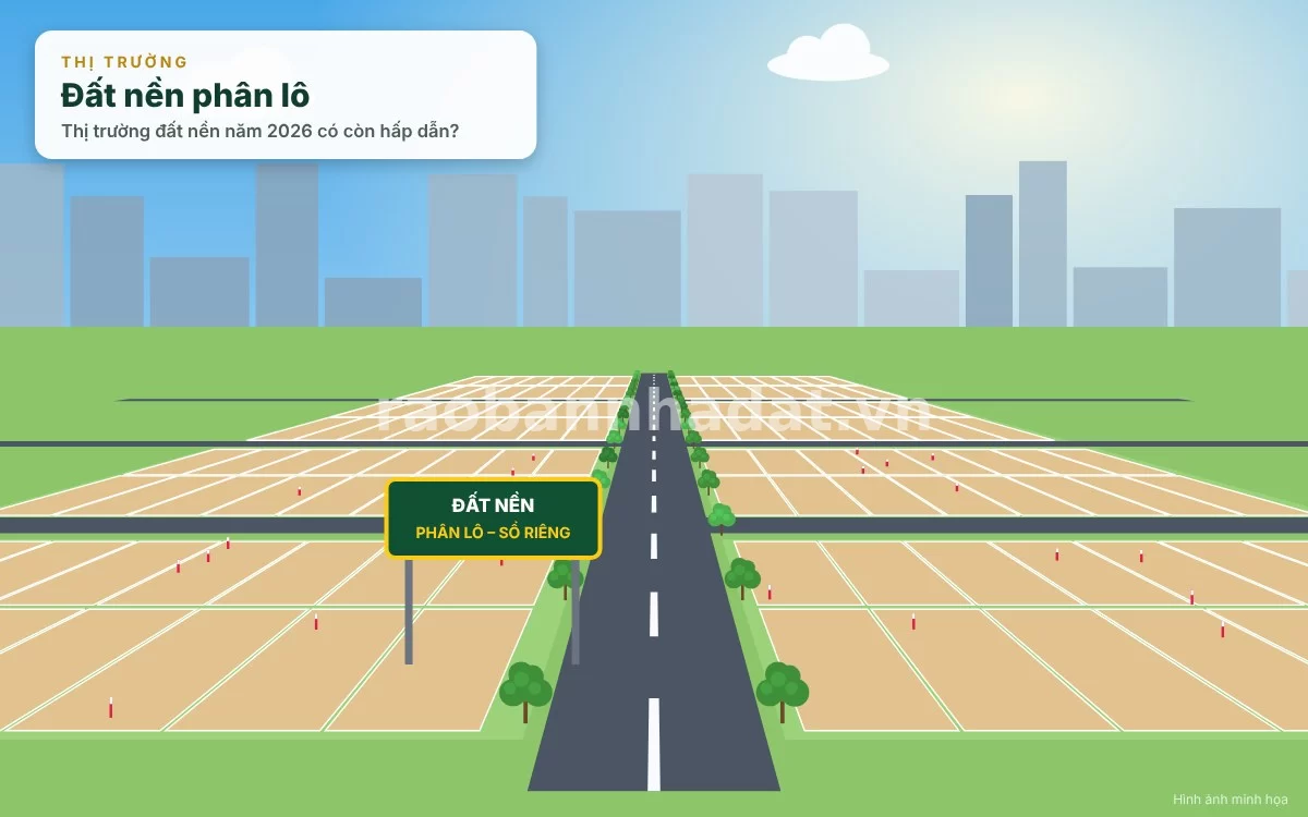 Thị trường đất nền năm 2026 có còn hấp dẫn? Cơ hội và rủi ro cho nhà đầu tư