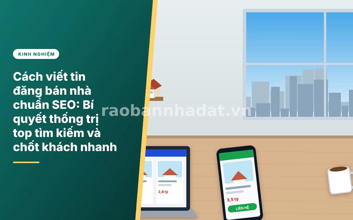 Cách viết tin đăng bán nhà chuẩn SEO: Bí quyết thống trị top tìm kiếm và chốt khách nhanh