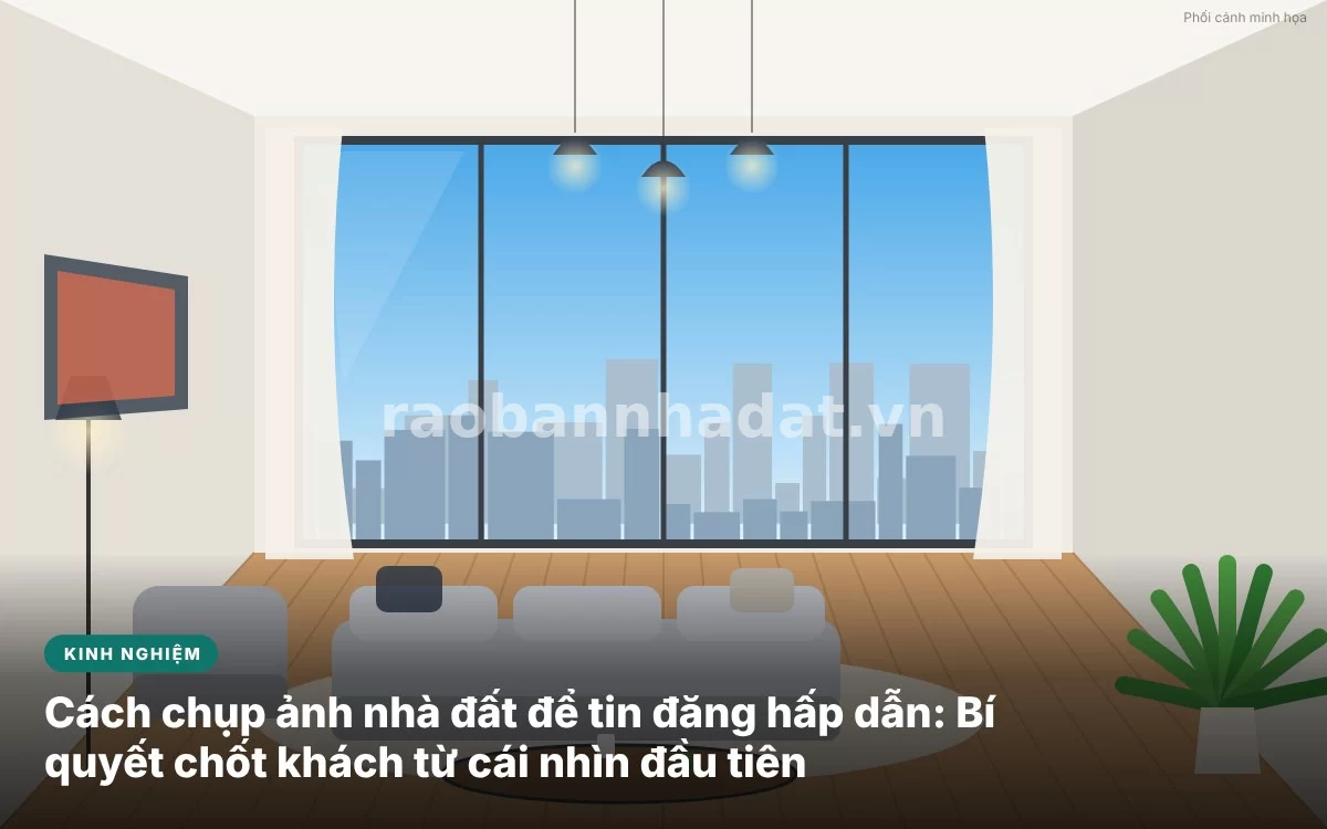 Cách chụp ảnh nhà đất để tin đăng hấp dẫn: Bí quyết chốt khách từ cái nhìn đầu tiên