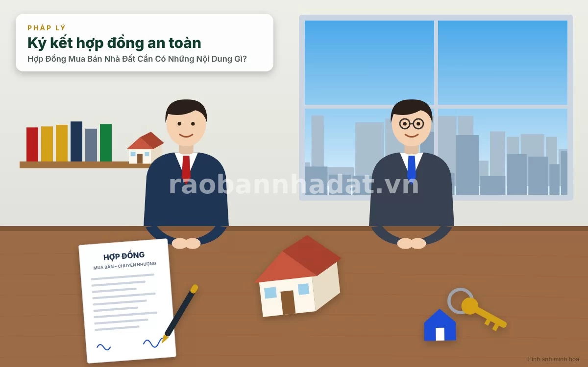 Hợp Đồng Mua Bán Nhà Đất Cần Có Những Nội Dung Gì? Cẩm Nang Soạn Thảo Chuẩn Pháp Lý