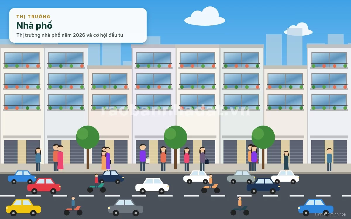 Thị trường nhà phố năm 2026 và cơ hội đầu tư: Giá trị thực và tiềm năng sinh lời