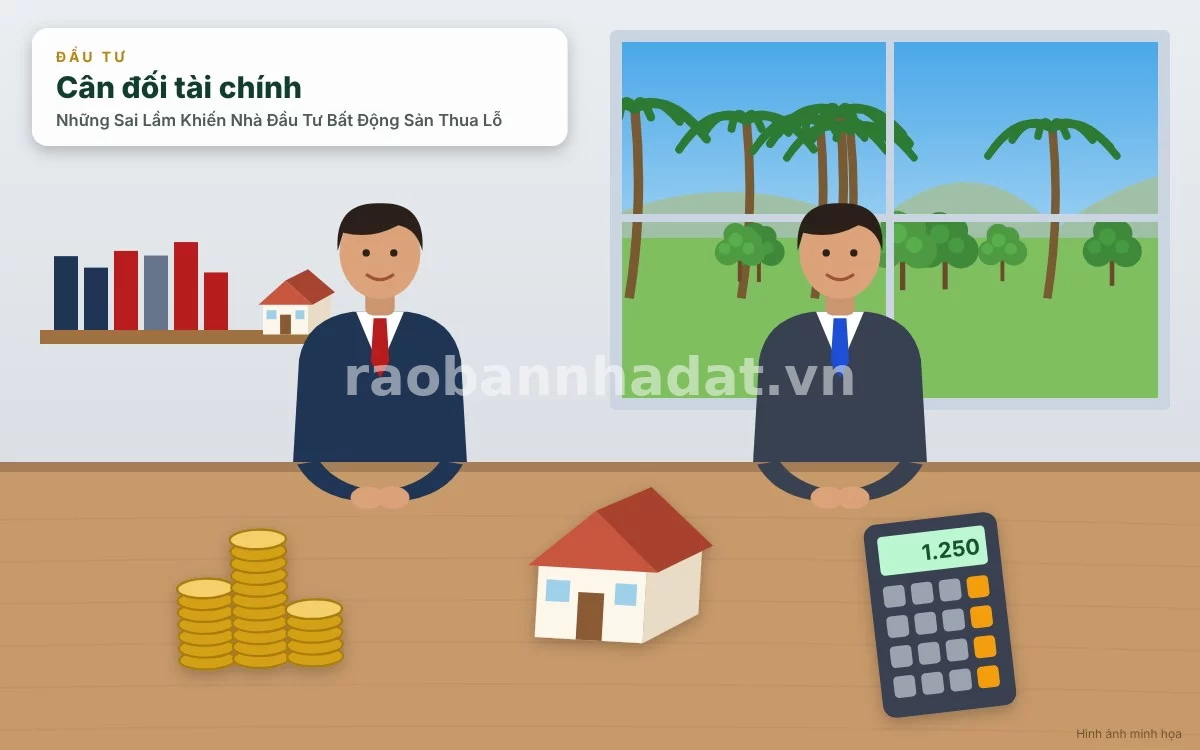 Những Sai Lầm Khiến Nhà Đầu Tư Bất Động Sản Thua Lỗ: Bài Học Xương Máu Để Tránh Sập Bẫy Địa Ốc