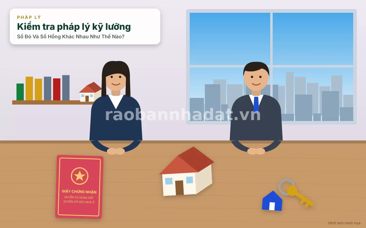 Sổ Đỏ Và Sổ Hồng Khác Nhau Như Thế Nào? Phân Biệt Chi Tiết Cho Người Mua Bất Động Sản