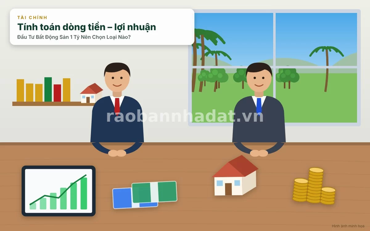 Đầu Tư Bất Động Sản 1 Tỷ Nên Chọn Loại Nào? Cẩm Nang Phân Bổ Dòng Tiền Tối Ưu Cho Nhà Đầu Tư