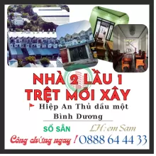 BÁN NHÀ MỚI 2 LẦU 1 TRỆT DX 095 HIỆP AN DIỆN TÍCH SÀN 176M2 KHU ĐÔNG DÂN CƯ Ở HAY KINH DOANH ĐỀU THUẬN LỢI