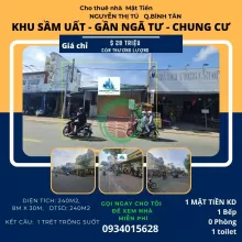 Cho thuê nhà Mặt Tiền Nguyễn Thị Tú 240m2, 28 Triệu - NGANG 8M