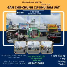 Cho thuê nhà Mặt Tiền Tô Ký 150m2, 4Lầu+ST - CẠNH CHỢ-CHUNG CƯ