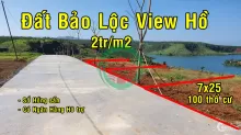 Đất ngộp Bảo Lộc view hồ cần bán gấp 152m2, 6*25 - 100 thổ cư