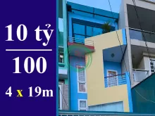 BÁN NHÀ HẺM XE HƠI ĐƯỜNG LÂM VĂN BỀN, TÂN KIỂNG, QUẬN 7. DT: 4 X 19M. SHR. GIÁ 10 TỶ 100