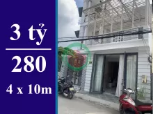 BÁN NHÀ MẶT TIỀN ĐƯỜNG PHẠM HỮU LẦU, PHƯỚC KIỂN, NHÀ BÈ. DT: 4 X 10M, 1 LẦU, SHR. GIÁ 3 TỶ 280