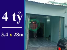 BÁN NHÀ MẶT TIỀN HẺM XE HƠI CHẠY TỚI NHÀ, PHẠM HỮU LẦU, NHÀ BÈ. DT: 3,4M X 28M. GIÁ 4 TỶ