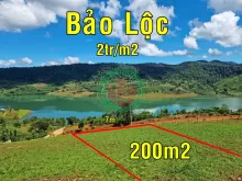 Đất Nghĩ Dưỡng Bảo Lộc View hồ daklong thượng 200m2 có tc. sổ sẵn 3tr/m