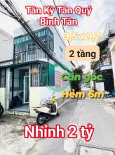 Nhà nhỉnh  2 tỷ Tân Kỳ Tân Quý, BHHA, Bình Tân, 2 tầng 32m2