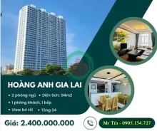 BÁN GẤP CĂN HỘ CC HAGL LAKEVIEW RESIDENCE ĐÀ NẴNG, TẦNG 24 - DT: 94M2 –2PN –CHỈ 2,4 TỶ.