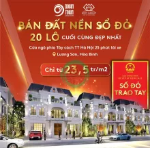 Bán quỹ đất nền dự án tiềm năng tăng giá tại thị xã Lương Sơn từ 23tr/m2