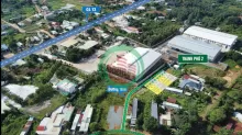 Duy nhất 2 lô (10x25=250m2) mặt tiền QL13 vào 50m, cty sản xuất 10.000m2 trước đất, dân đông như SG