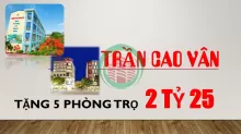 BÁN ĐẤT TẶNG TRỌ TRẦN CAO VÂN 3 PHÚT RA NGUYỄN TẤT THÀNH