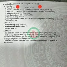 Bán đất tại Xóm Mít-Cổ Loa giá uy tín 96m đường thông gần 5m có sẵn nhà