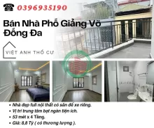 Bán nhà Giảng Võ Đống Đa_Hai Mặt Thoáng_Nhà Nội Thất Đẹp_53mx4T_Giá: 8.8 Tỷ, Lh: 0396935190.