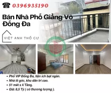 Bán nhà Giảng Võ Đống Đa_Khu Dân Trí Cao_Nhà Lô Góc_51mx4T_Giá: 8.5 Tỷ, Lh: 0396935190.